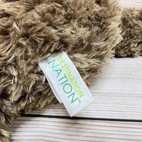 Aurora 14" Sloth Plush - Destination Nation - Super Soft Cute Hands Attach Brown - Picture 12 of 15